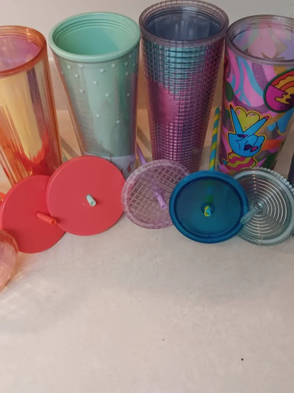 Starbucks Assortment of 6 beverage tumbles 24 oz.